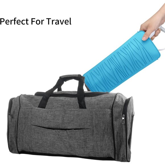 Silicone Heat Resistant Travel Mat Pouch for Hair Straighteners, Curling Irons, - Picture 7 of 7